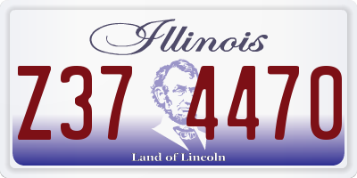 IL license plate Z374470