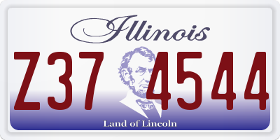 IL license plate Z374544