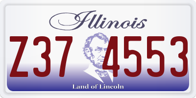 IL license plate Z374553