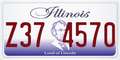 IL license plate Z374570