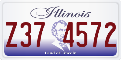 IL license plate Z374572