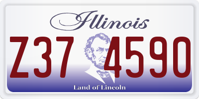 IL license plate Z374590
