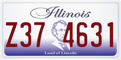IL license plate Z374631