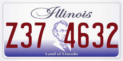 IL license plate Z374632