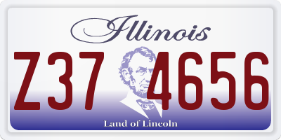 IL license plate Z374656