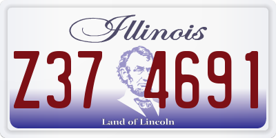 IL license plate Z374691