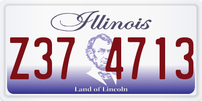 IL license plate Z374713