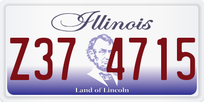 IL license plate Z374715
