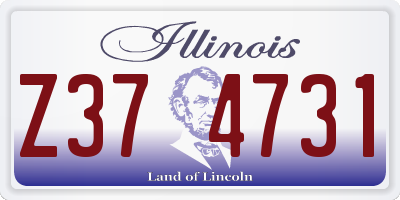 IL license plate Z374731
