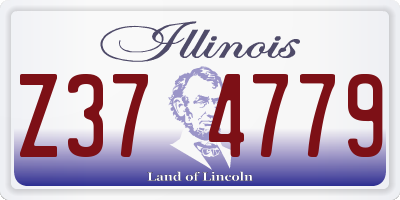 IL license plate Z374779