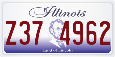 IL license plate Z374962