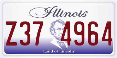 IL license plate Z374964