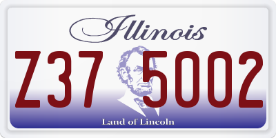 IL license plate Z375002
