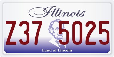 IL license plate Z375025