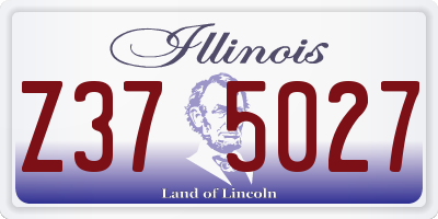 IL license plate Z375027