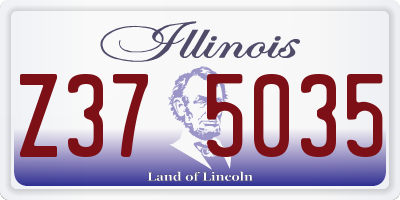 IL license plate Z375035