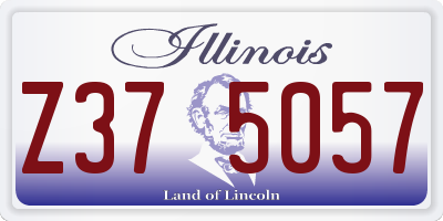 IL license plate Z375057