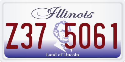 IL license plate Z375061