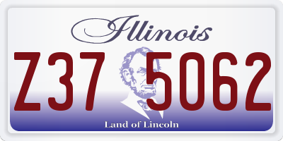 IL license plate Z375062