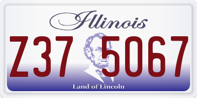 IL license plate Z375067