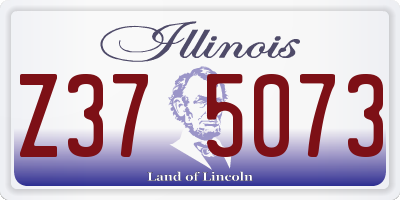 IL license plate Z375073