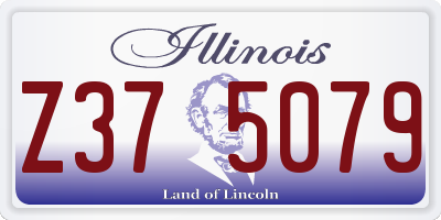 IL license plate Z375079