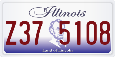 IL license plate Z375108