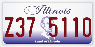 IL license plate Z375110