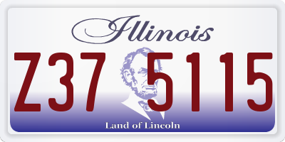 IL license plate Z375115