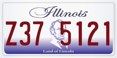 IL license plate Z375121
