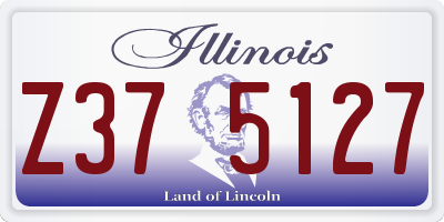 IL license plate Z375127