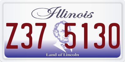 IL license plate Z375130