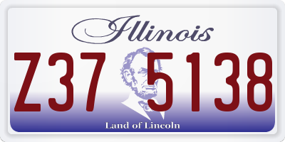 IL license plate Z375138