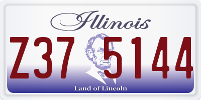 IL license plate Z375144