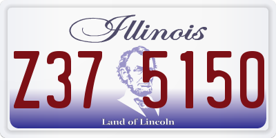 IL license plate Z375150
