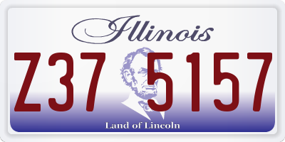 IL license plate Z375157