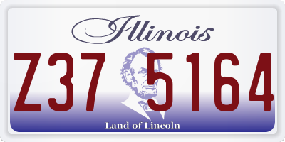 IL license plate Z375164