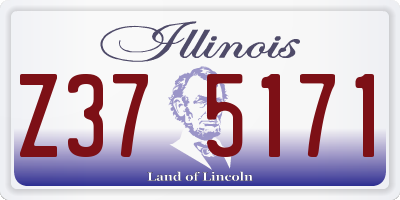 IL license plate Z375171