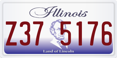 IL license plate Z375176