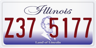 IL license plate Z375177