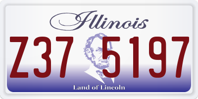 IL license plate Z375197