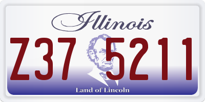 IL license plate Z375211