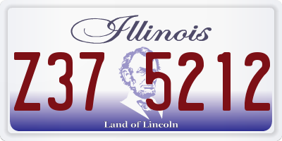 IL license plate Z375212