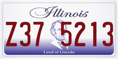 IL license plate Z375213