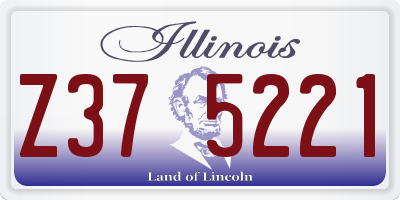 IL license plate Z375221