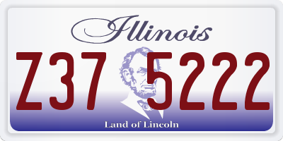 IL license plate Z375222