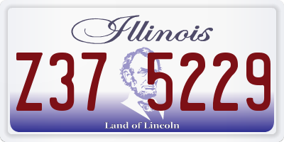 IL license plate Z375229