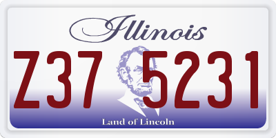 IL license plate Z375231