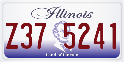IL license plate Z375241