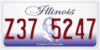 IL license plate Z375247